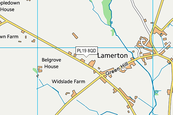 PL19 8QD map - OS VectorMap District (Ordnance Survey)