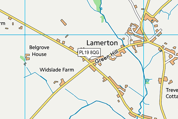 PL19 8QG map - OS VectorMap District (Ordnance Survey)