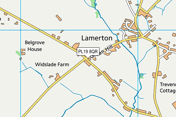 PL19 8QR map - OS VectorMap District (Ordnance Survey)