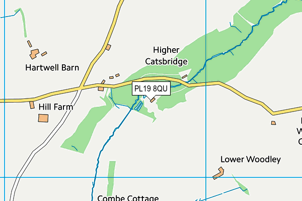 PL19 8QU map - OS VectorMap District (Ordnance Survey)