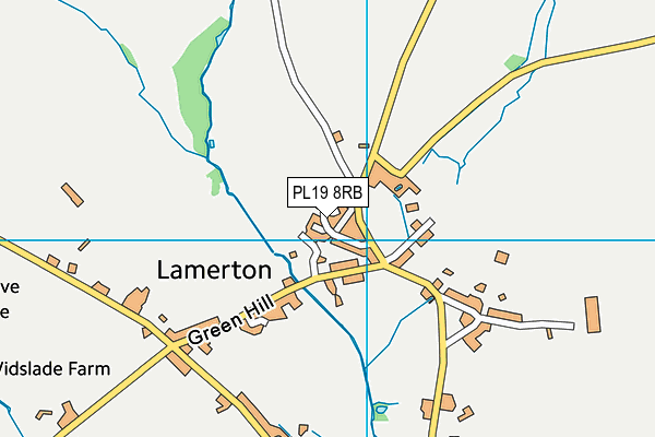 PL19 8RB map - OS VectorMap District (Ordnance Survey)