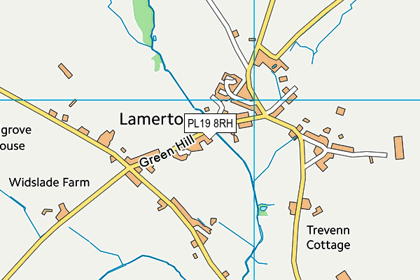 PL19 8RH map - OS VectorMap District (Ordnance Survey)