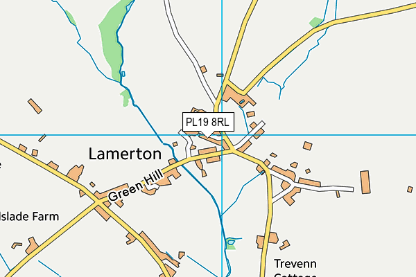 PL19 8RL map - OS VectorMap District (Ordnance Survey)