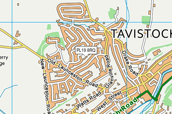 PL19 8RQ map - OS VectorMap District (Ordnance Survey)