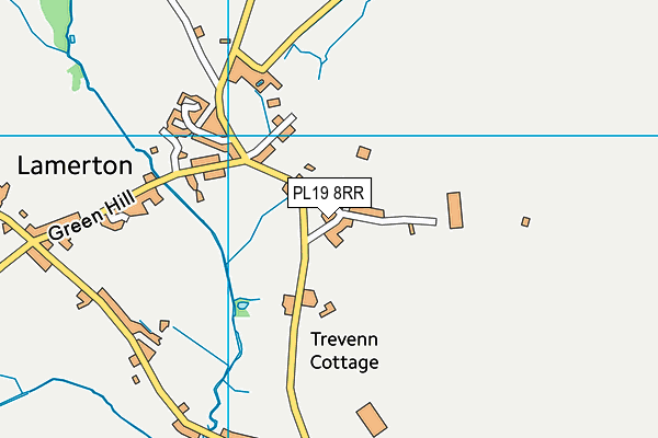 PL19 8RR map - OS VectorMap District (Ordnance Survey)