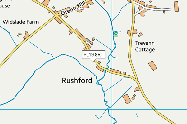 PL19 8RT map - OS VectorMap District (Ordnance Survey)