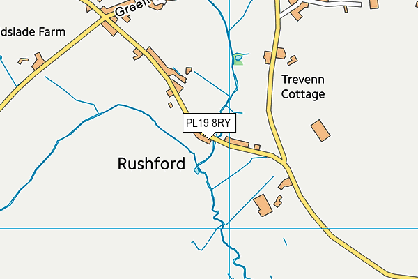 PL19 8RY map - OS VectorMap District (Ordnance Survey)