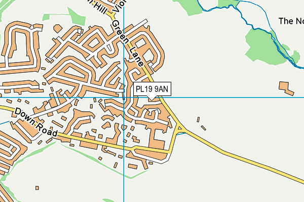 PL19 9AN map - OS VectorMap District (Ordnance Survey)