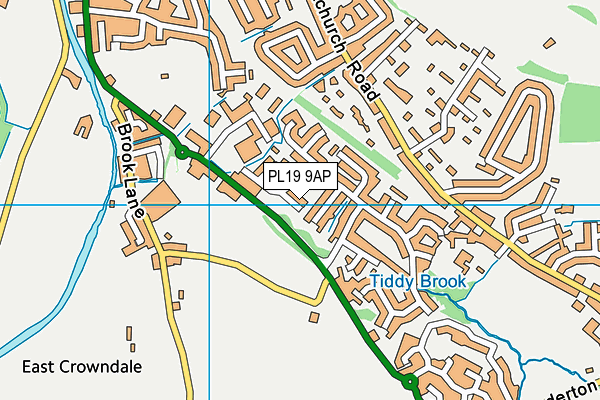 PL19 9AP map - OS VectorMap District (Ordnance Survey)