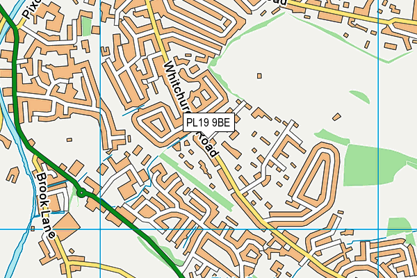 PL19 9BE map - OS VectorMap District (Ordnance Survey)