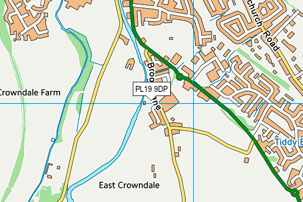 Tavistock Community Football Club map (PL19 9DP) - OS VectorMap District (Ordnance Survey)