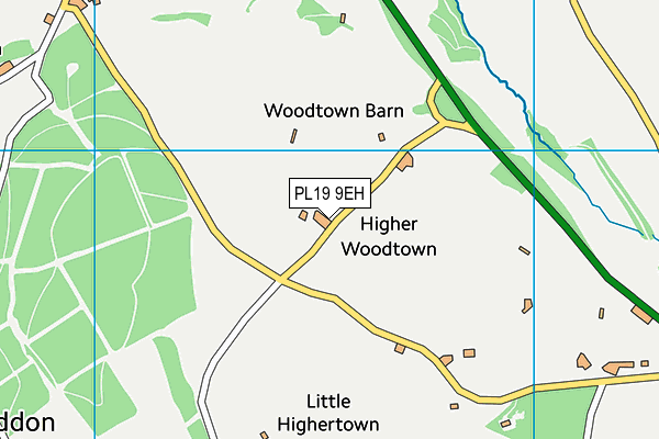 PL19 9EH map - OS VectorMap District (Ordnance Survey)