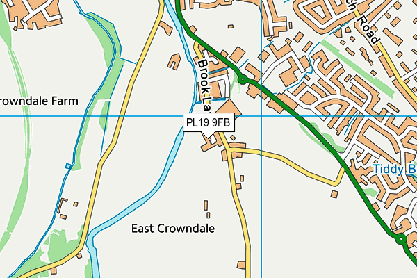 PL19 9FB map - OS VectorMap District (Ordnance Survey)