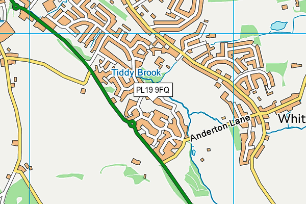 PL19 9FQ map - OS VectorMap District (Ordnance Survey)