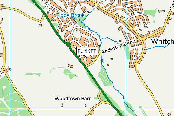 PL19 9FT map - OS VectorMap District (Ordnance Survey)