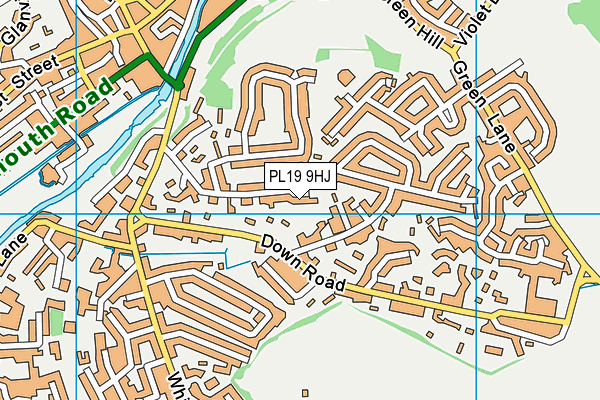 PL19 9HJ map - OS VectorMap District (Ordnance Survey)