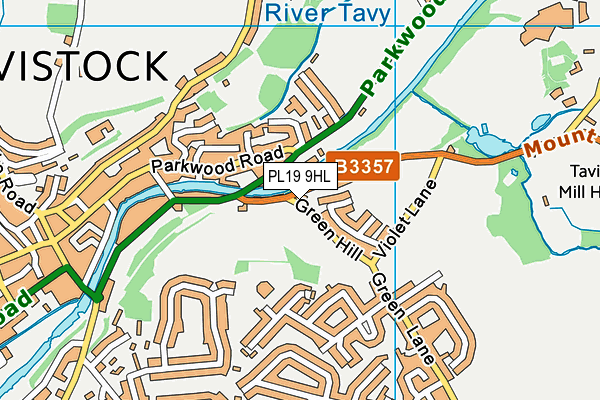 PL19 9HL map - OS VectorMap District (Ordnance Survey)