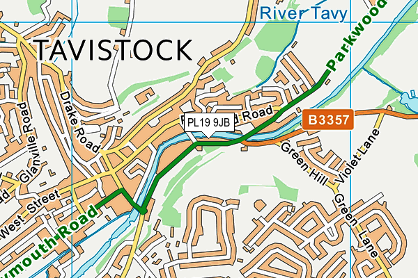 PL19 9JB map - OS VectorMap District (Ordnance Survey)