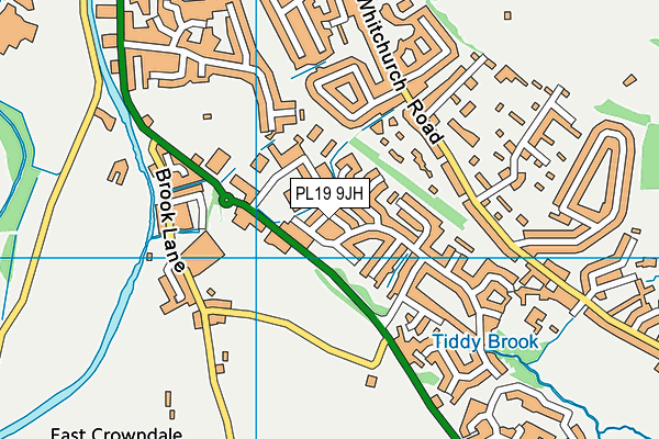 PL19 9JH map - OS VectorMap District (Ordnance Survey)