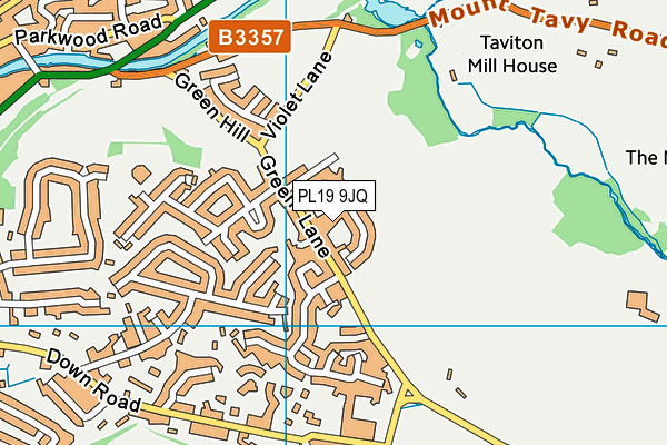 PL19 9JQ map - OS VectorMap District (Ordnance Survey)