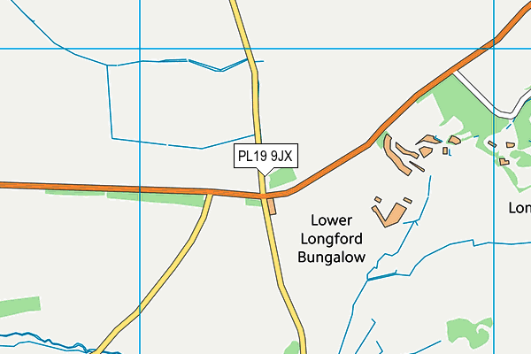 PL19 9JX map - OS VectorMap District (Ordnance Survey)