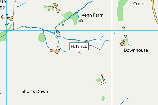 PL19 9LE map - OS VectorMap District (Ordnance Survey)