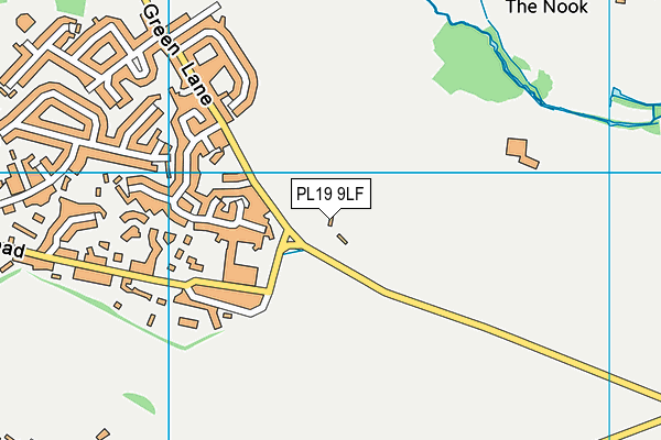 PL19 9LF map - OS VectorMap District (Ordnance Survey)