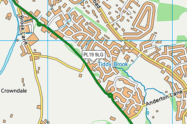 PL19 9LG map - OS VectorMap District (Ordnance Survey)