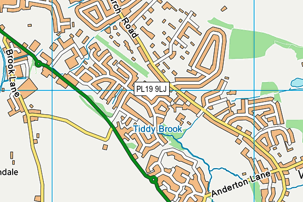 PL19 9LJ map - OS VectorMap District (Ordnance Survey)