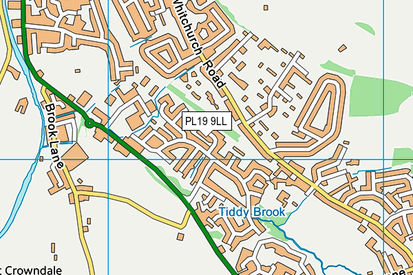 PL19 9LL map - OS VectorMap District (Ordnance Survey)