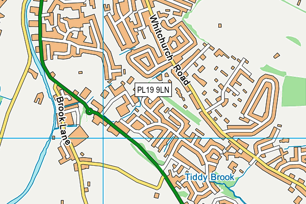 PL19 9LN map - OS VectorMap District (Ordnance Survey)