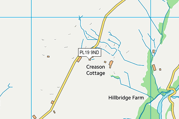 PL19 9ND map - OS VectorMap District (Ordnance Survey)