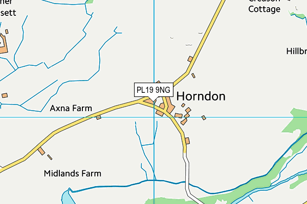 PL19 9NG map - OS VectorMap District (Ordnance Survey)