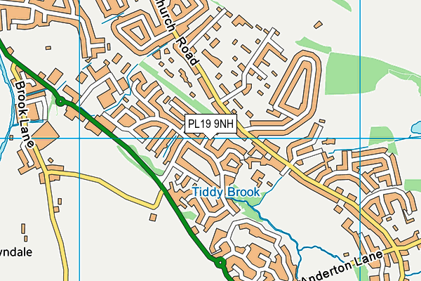PL19 9NH map - OS VectorMap District (Ordnance Survey)
