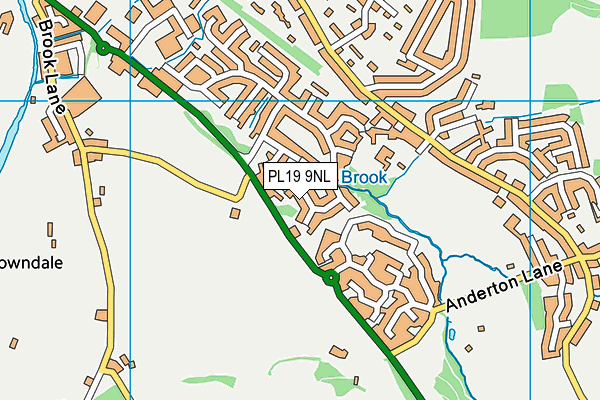 PL19 9NL map - OS VectorMap District (Ordnance Survey)