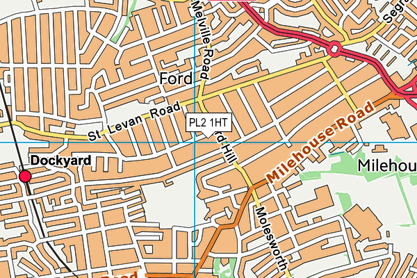PL2 1HT map - OS VectorMap District (Ordnance Survey)