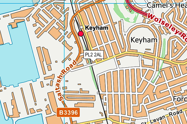 PL2 2AL map - OS VectorMap District (Ordnance Survey)