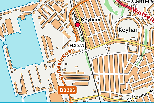 PL2 2AN map - OS VectorMap District (Ordnance Survey)