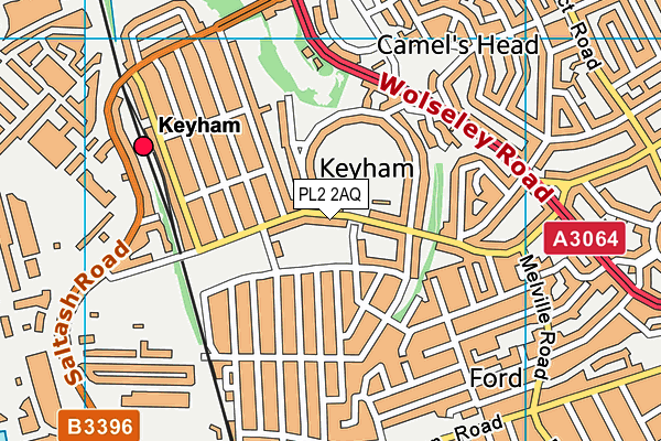 PL2 2AQ map - OS VectorMap District (Ordnance Survey)