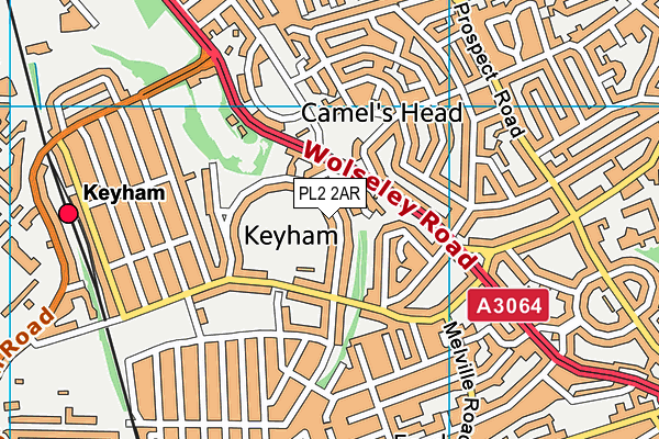 PL2 2AR map - OS VectorMap District (Ordnance Survey)