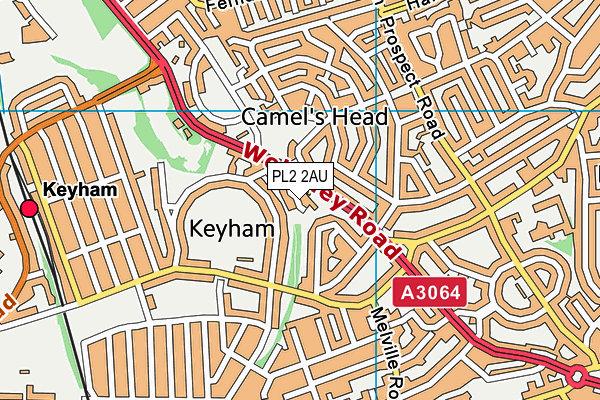 PL2 2AU map - OS VectorMap District (Ordnance Survey)