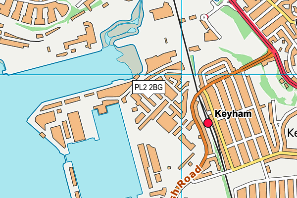 PL2 2BG map - OS VectorMap District (Ordnance Survey)
