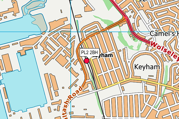 PL2 2BH map - OS VectorMap District (Ordnance Survey)