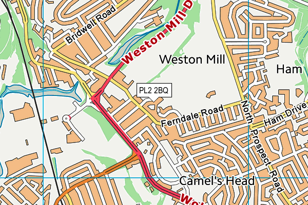 PL2 2BQ map - OS VectorMap District (Ordnance Survey)