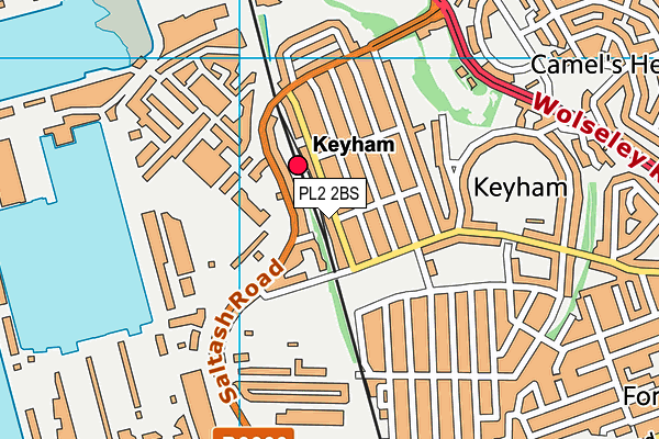 PL2 2BS map - OS VectorMap District (Ordnance Survey)