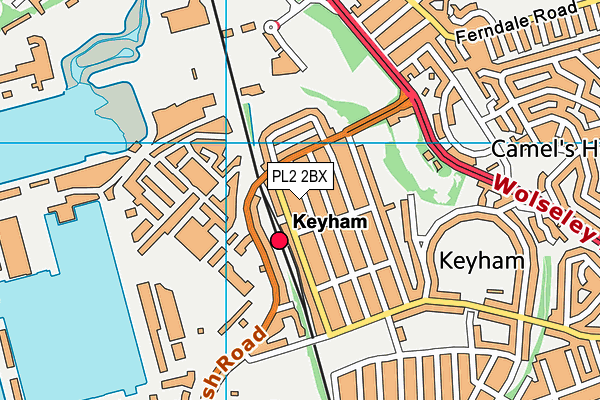 PL2 2BX map - OS VectorMap District (Ordnance Survey)