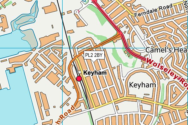 PL2 2BY map - OS VectorMap District (Ordnance Survey)