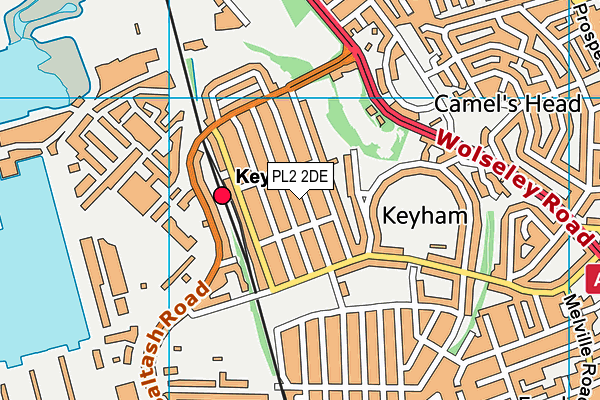 Keyham Barton Catholic Primary School map (PL2 2DE) - OS VectorMap District (Ordnance Survey)
