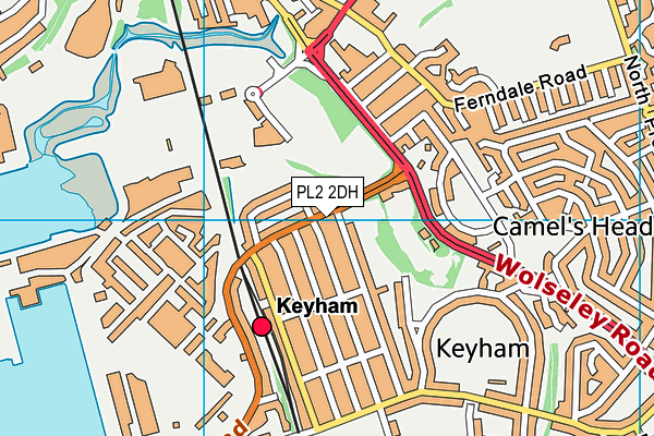 PL2 2DH map - OS VectorMap District (Ordnance Survey)