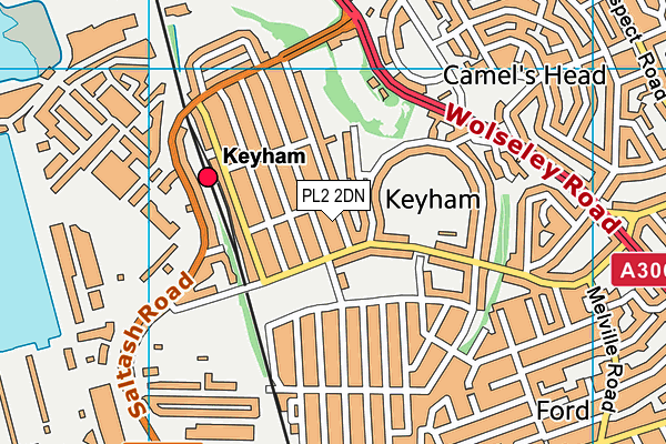 PL2 2DN map - OS VectorMap District (Ordnance Survey)